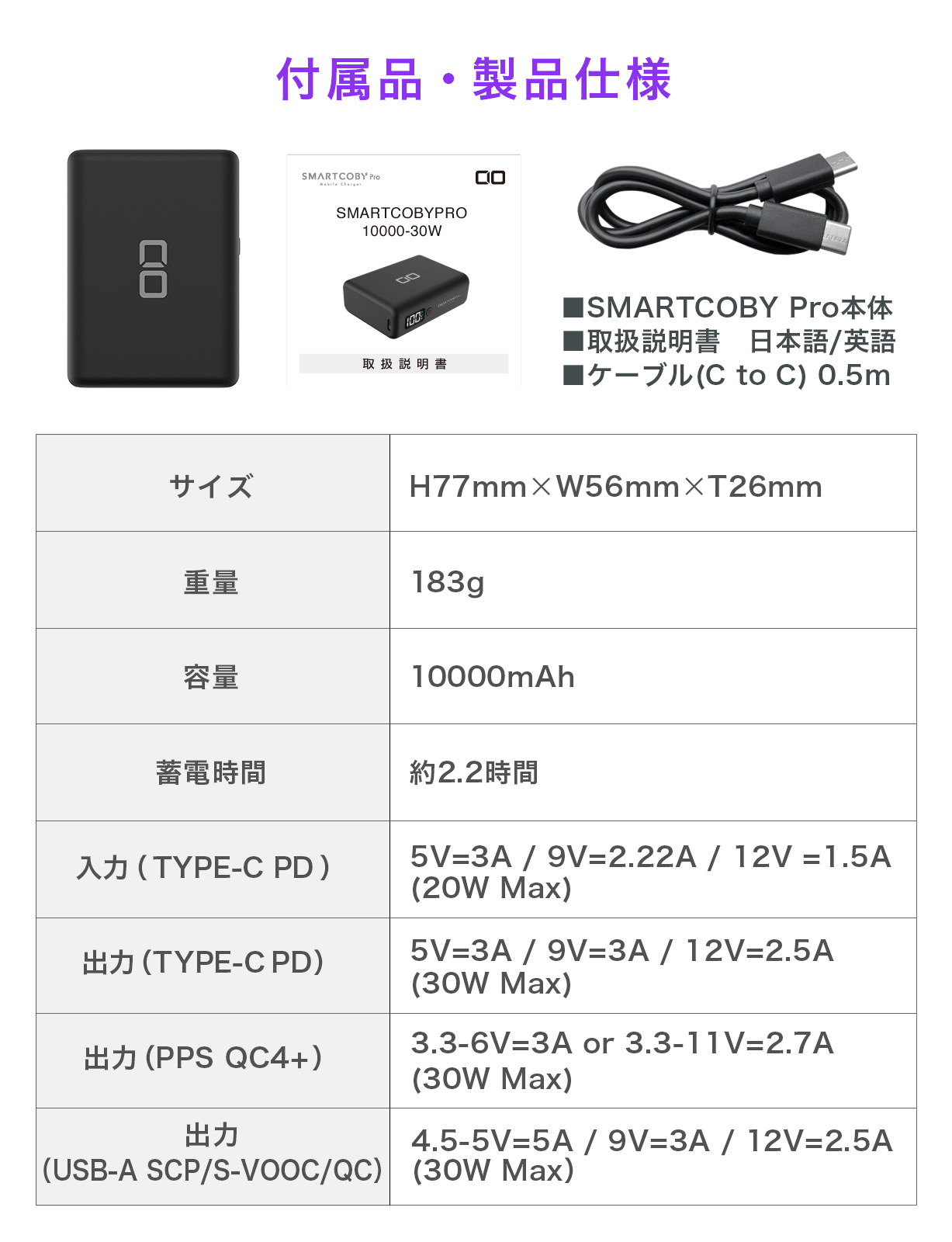 SMARTCOBYPRO-30W-BK
